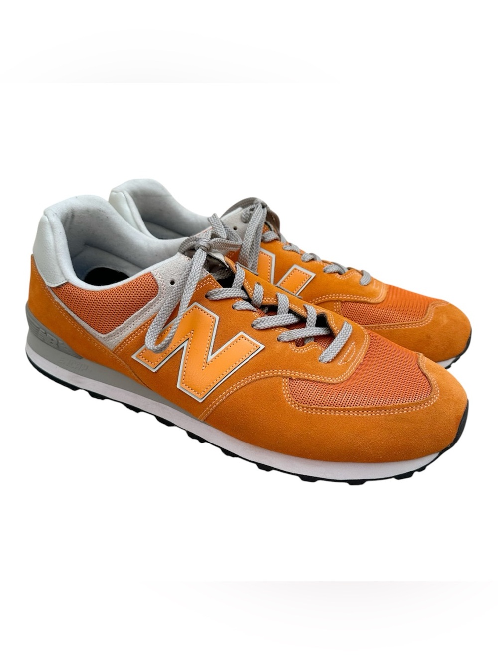 New Balance 574 Core Plus Sneakers Varsity Orange Size 17 2E Width ML574EVO